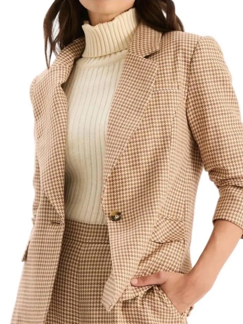 Tyler Boe houndstooth skirt and blazer suit - Size 8